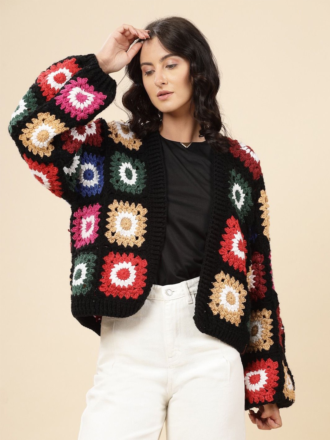 

Velvery Women Cardigan, Black
