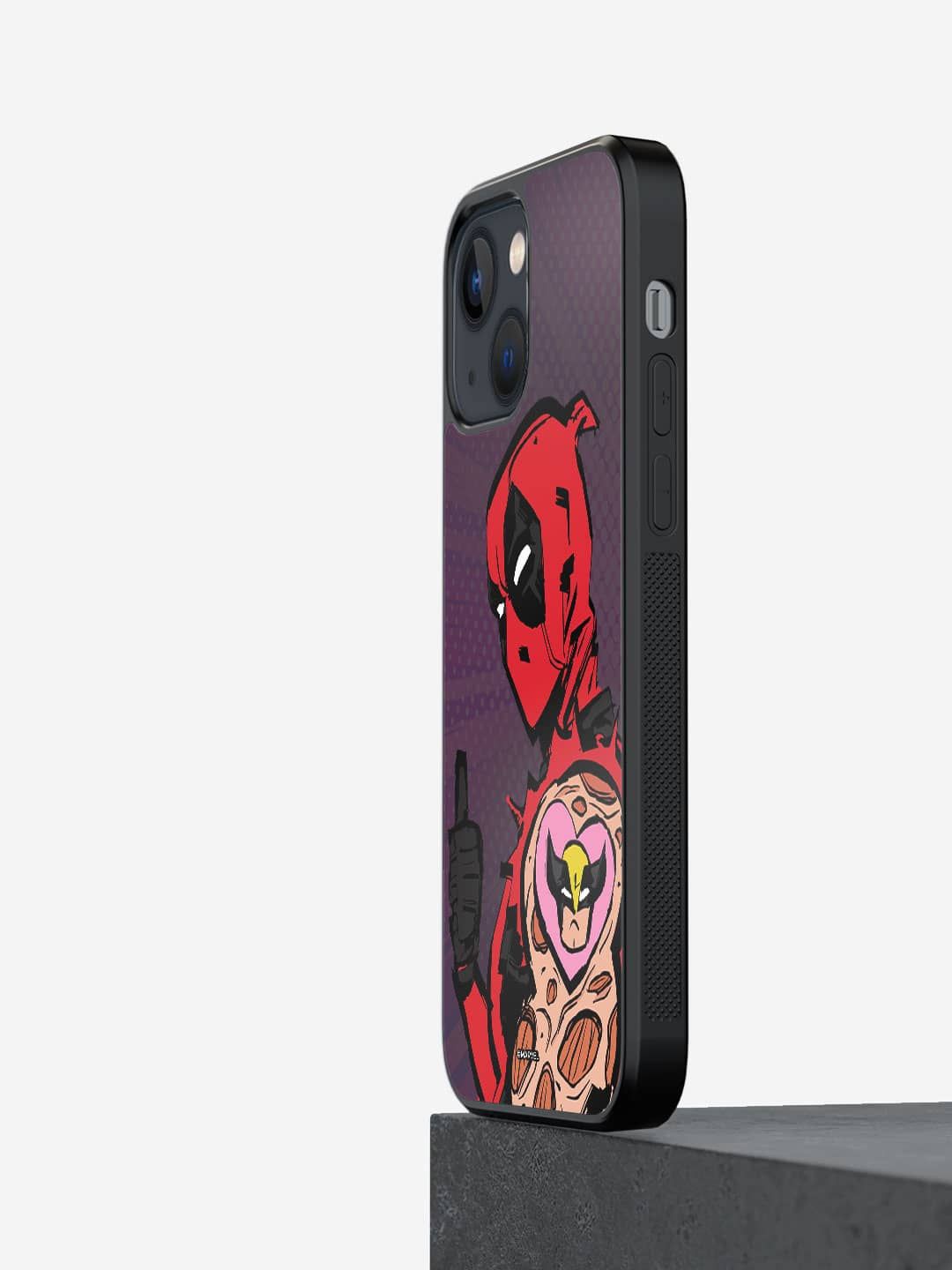 

macmerise Superhero Printed iPhone 13 Mini Back Case Mobile Accessories, Red