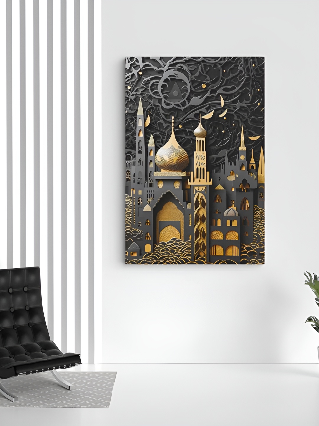 

CLAWCRAFTS Grey & Black Wooden Wall Art