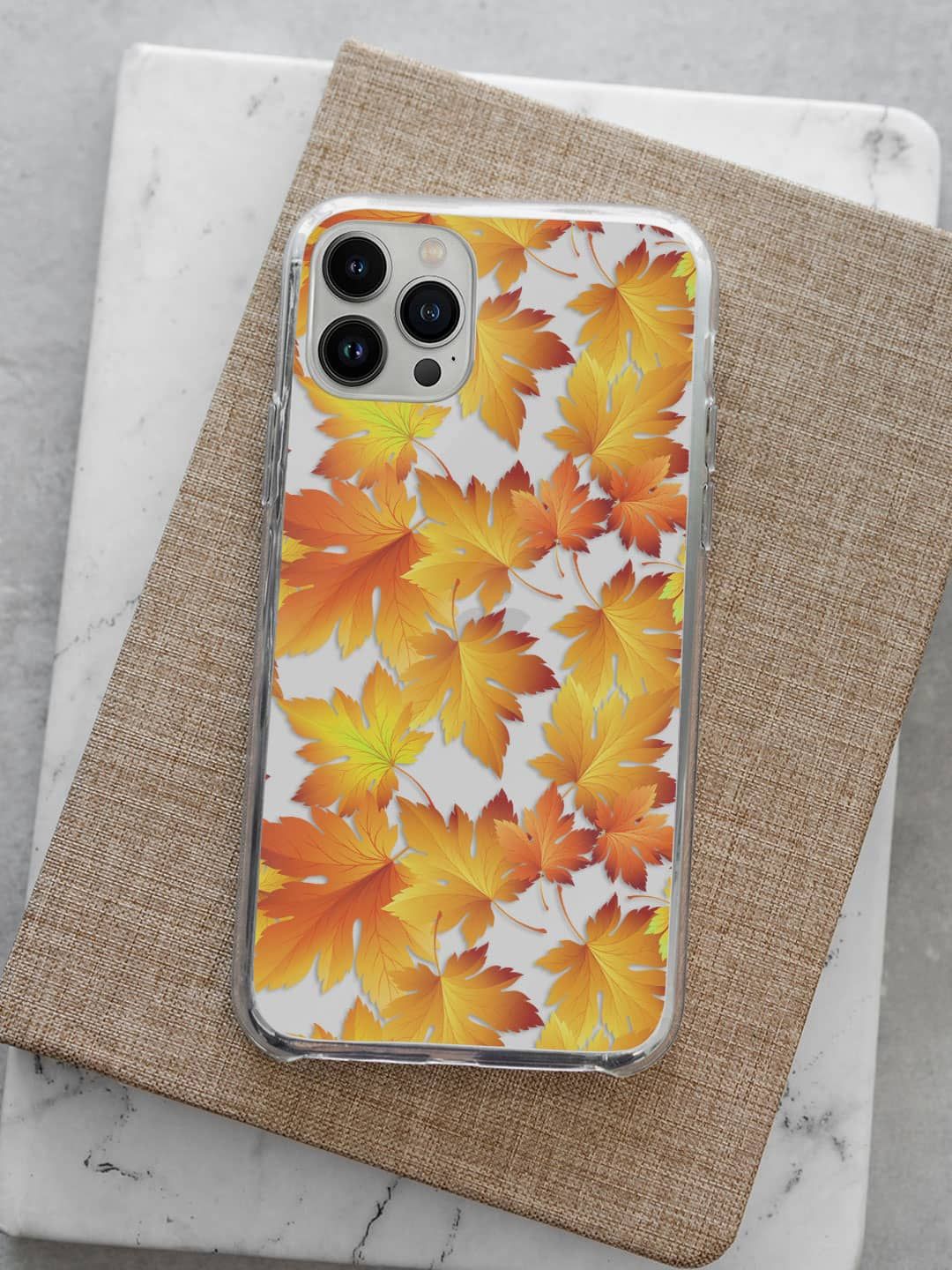 

macmerise Tropical Printed iPhone 13 Pro Back Case Mobile Accessories, White