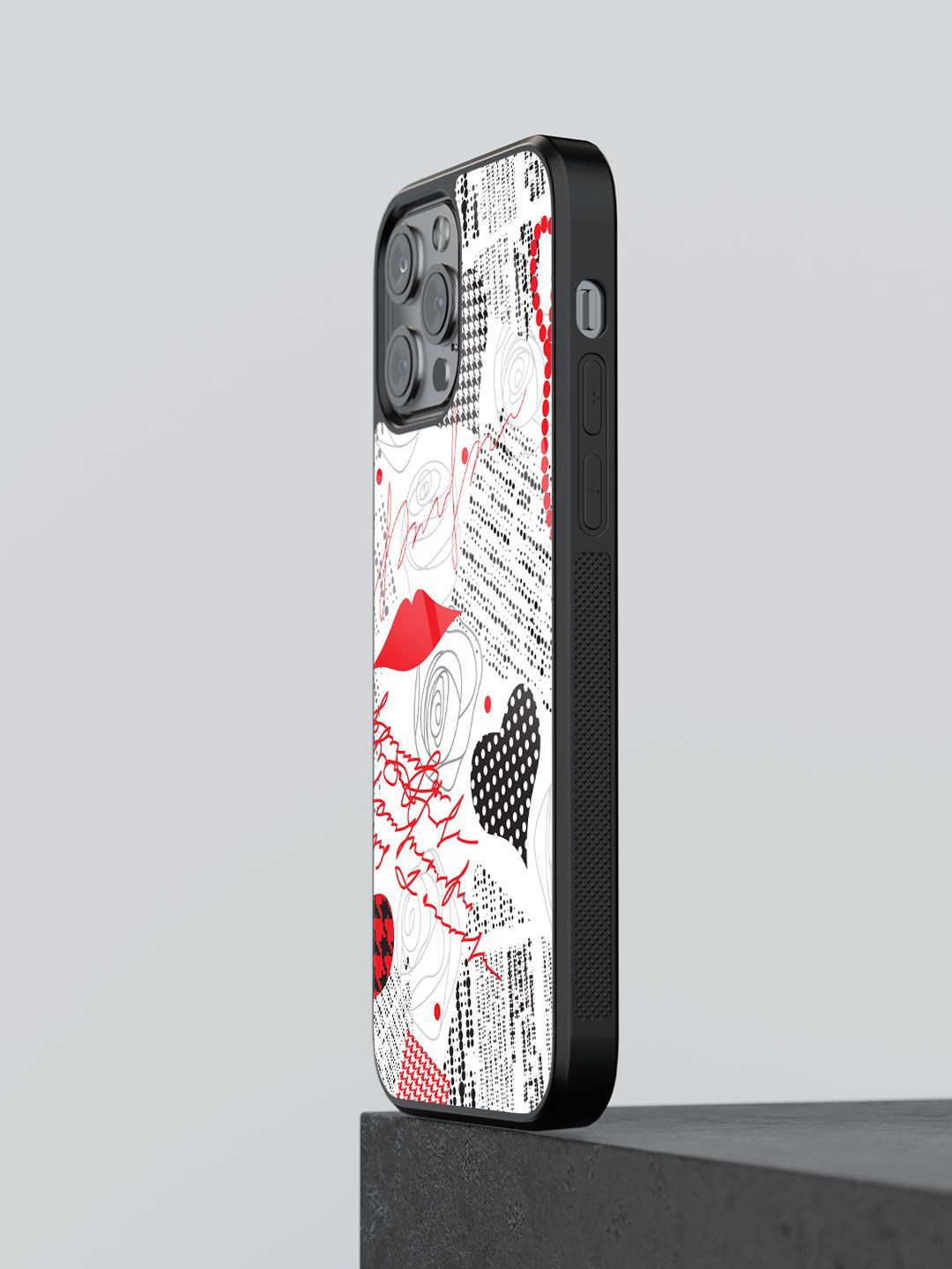 

macmerise Abstract Printed iPhone 13 Pro Max Back Case Mobile Accessories, White