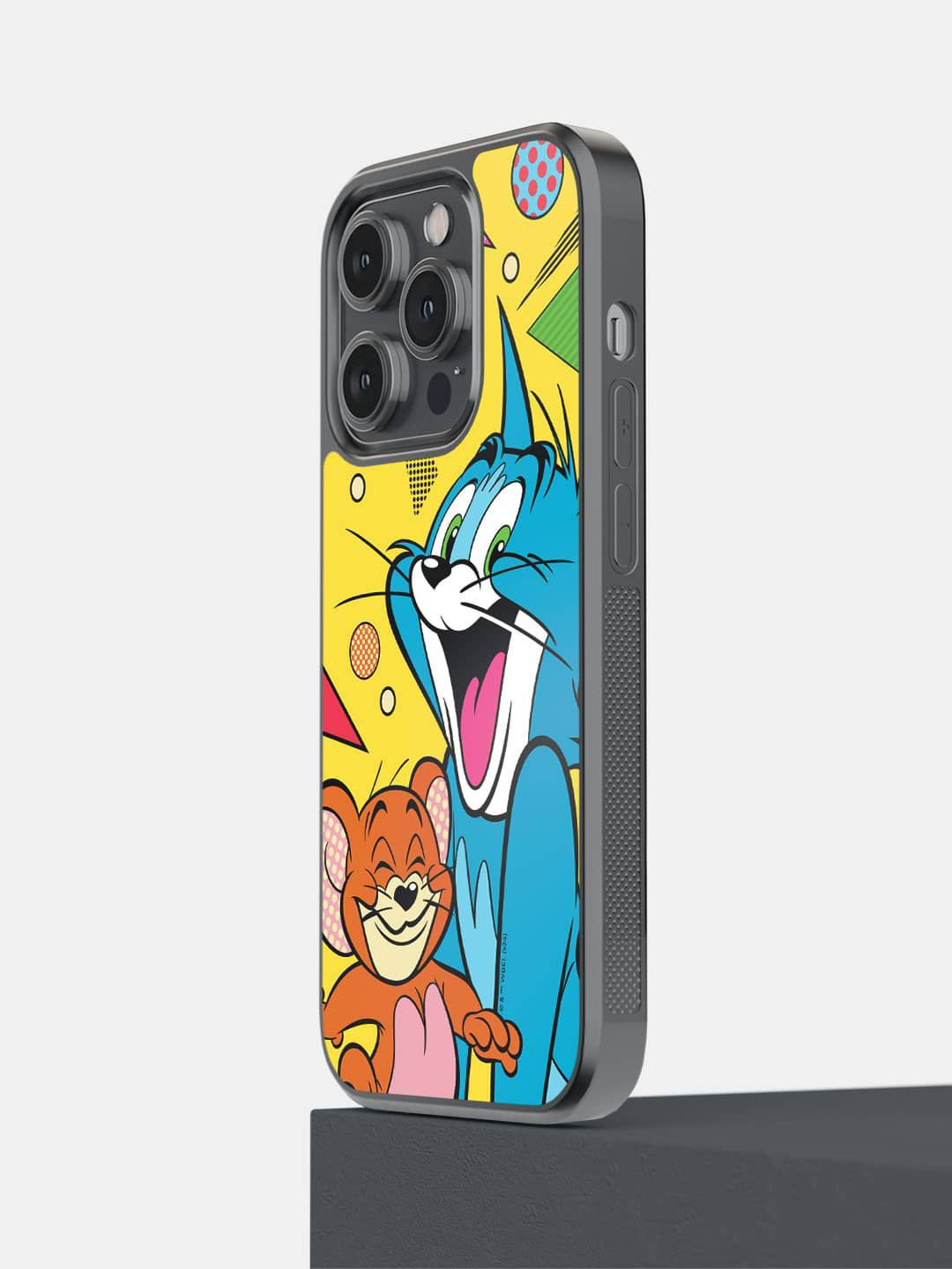 

macmerise Cartoon Characters Printed iPhone 14 Pro Back Case Mobile Accessories, Yellow