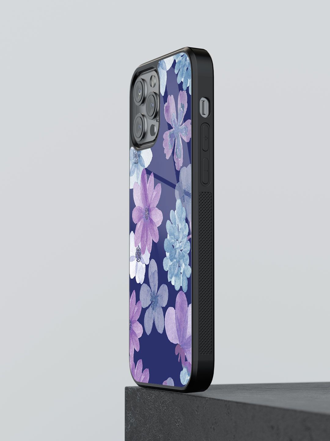 

macmerise Floral Printed iPhone 13 Pro Back Case Mobile Accessories, Purple
