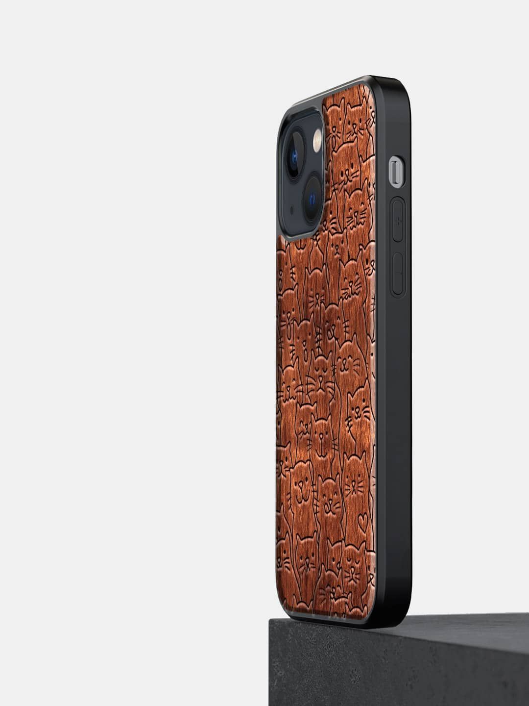 

macmerise Geometric Printed iPhone 13 Mini Back Case Mobile Accessories, Black