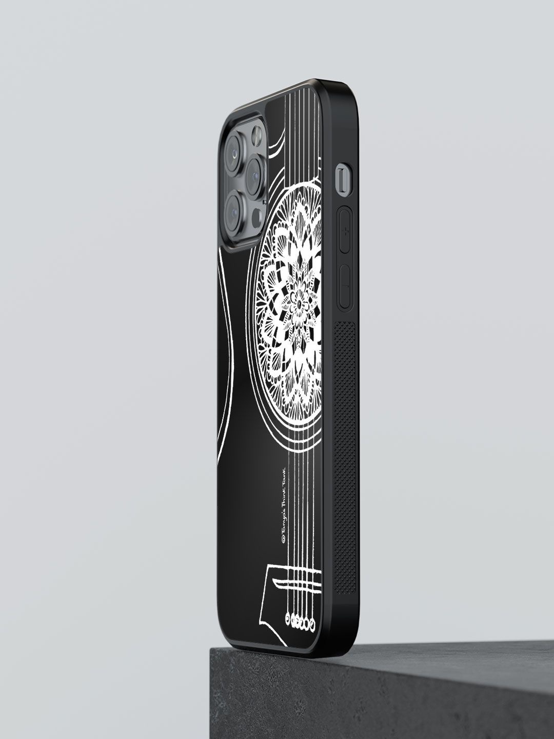 

macmerise Floral Printed iPhone 13 Pro Back Case Mobile Accessories, Black