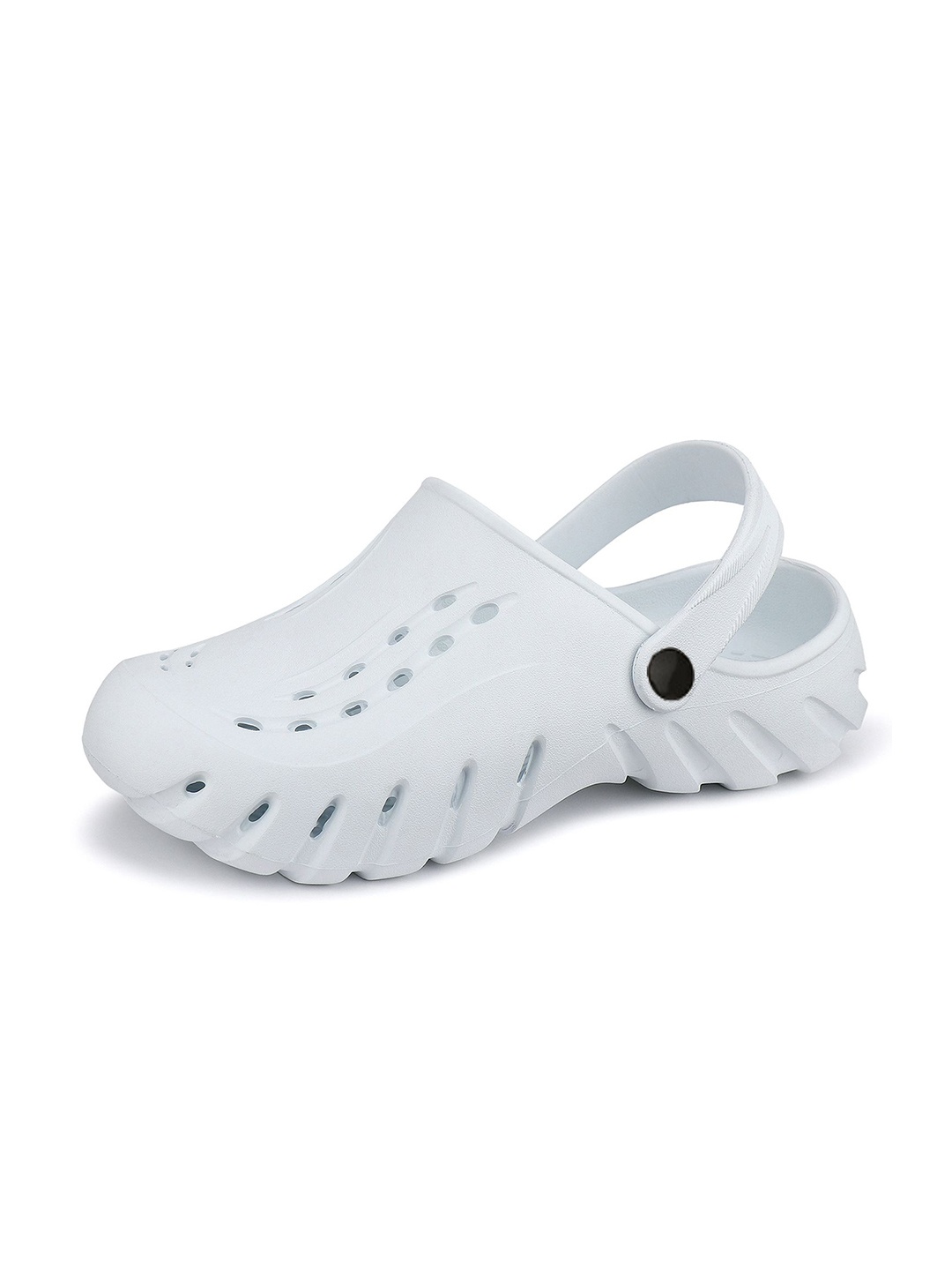

BERSACHE Men Rubber Clogs, White