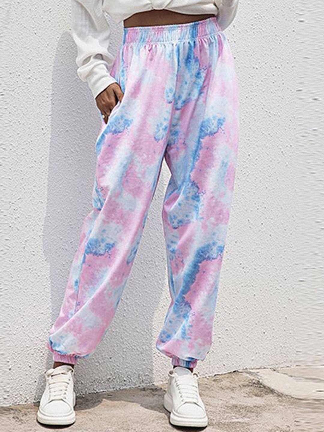 

StyleCast Women Pack Of 5 Tie & Dye Joggers, Pink