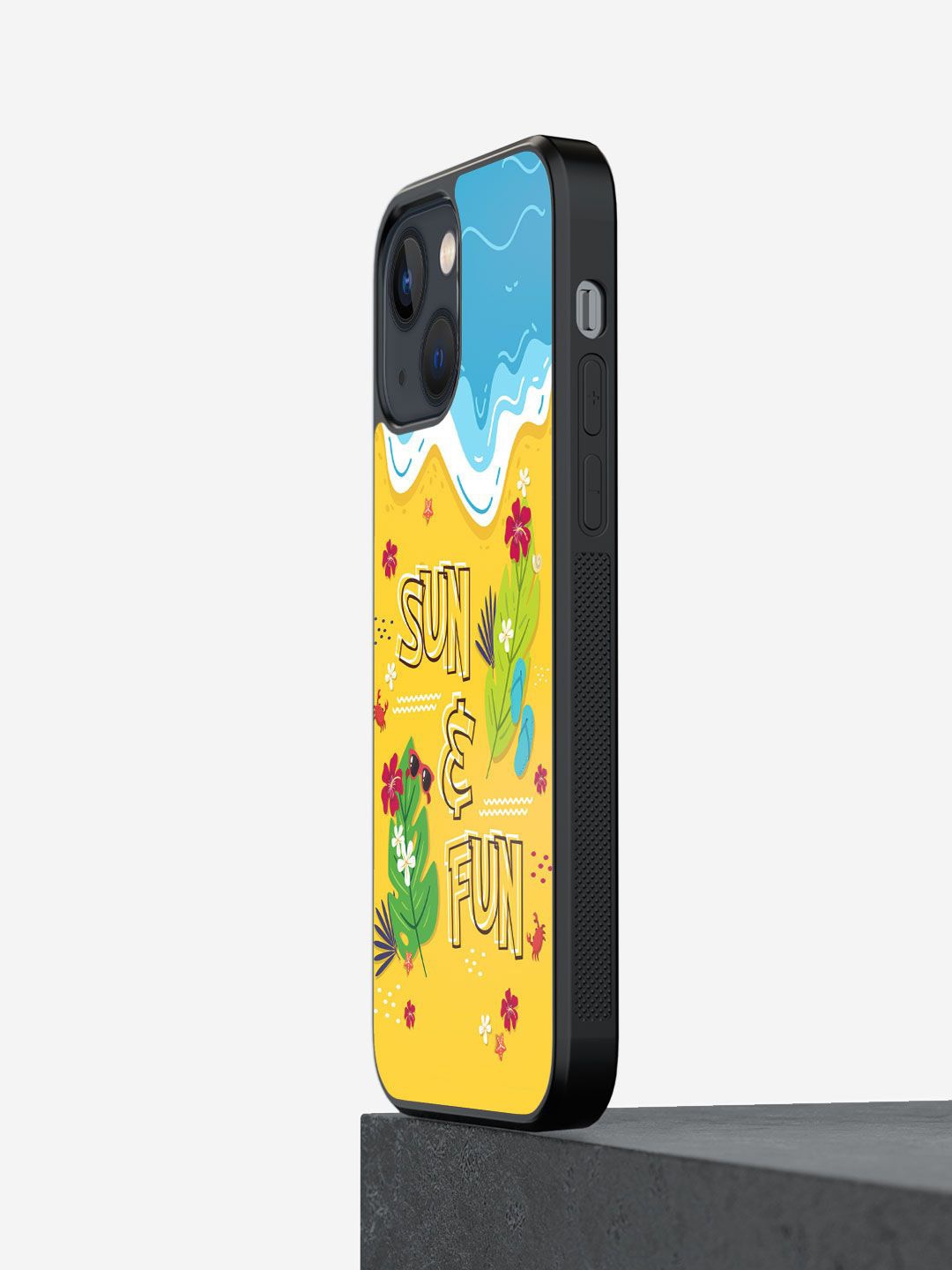 

macmerise Typography Printed iPhone 13 Mini Back Case Mobile Accessories, Yellow