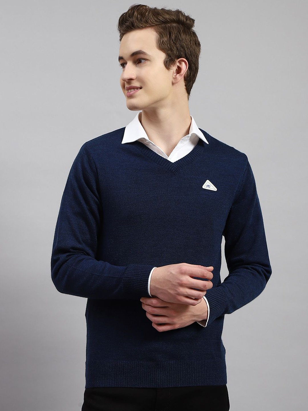 

Monte Carlo Men Woollen Pullover, Blue