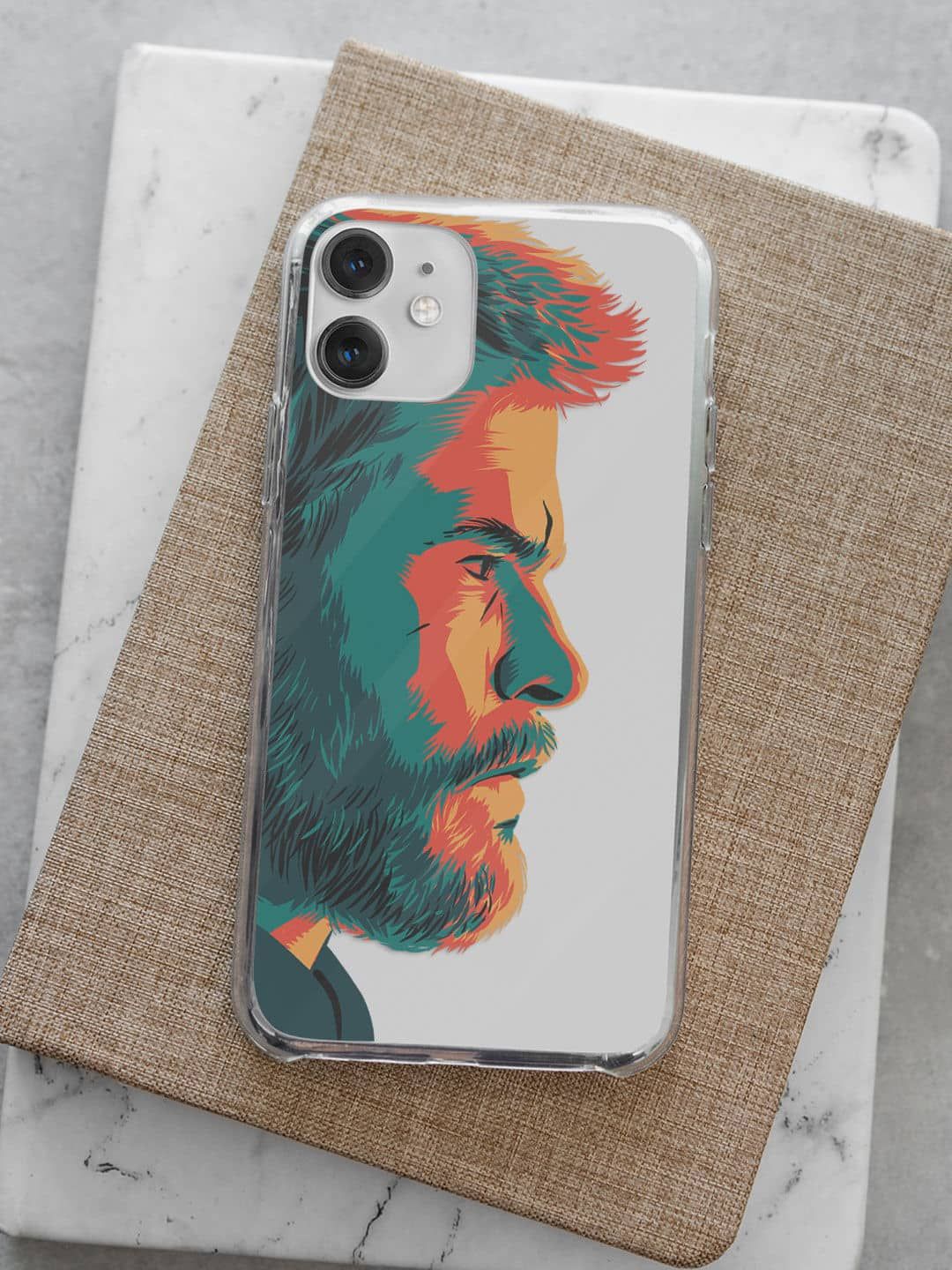 

macmerise Superhero Printed iPhone 13 Back Case Mobile Accessories, Grey
