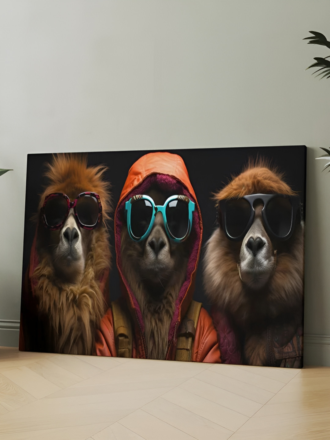 

CLAWCRAFTS Brown & Orange Wooden Wall Art