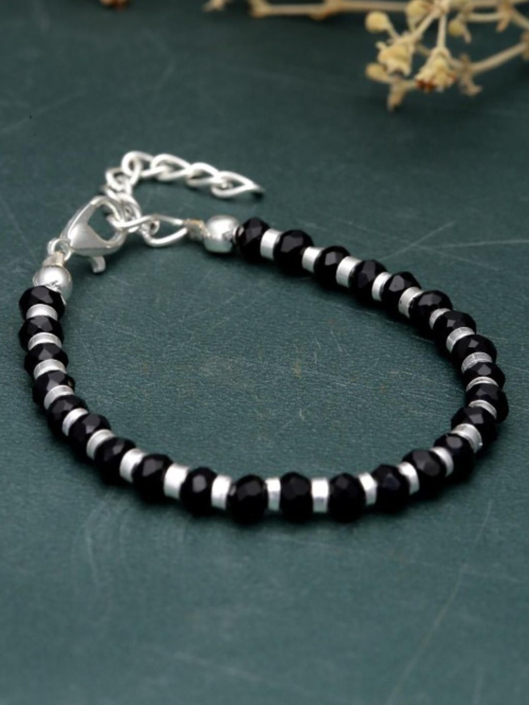 

DN Creation Sterling Silver Plated Oxidised Wraparound Bracelet