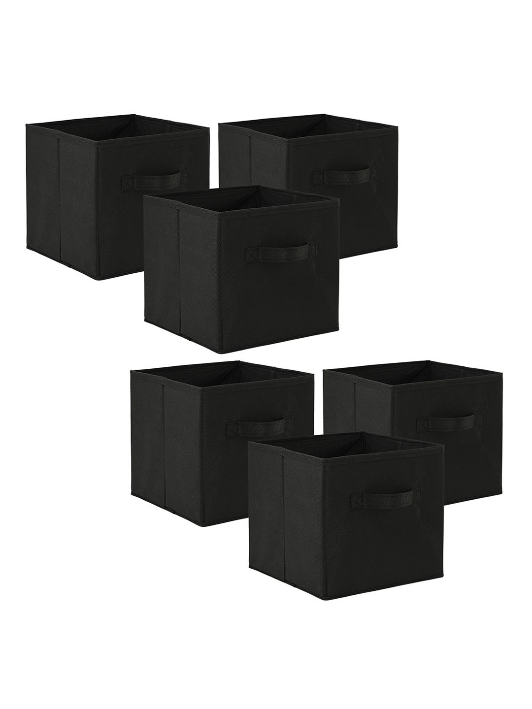 

Kuber Industries Black 6 Pieces Drawer Organisers
