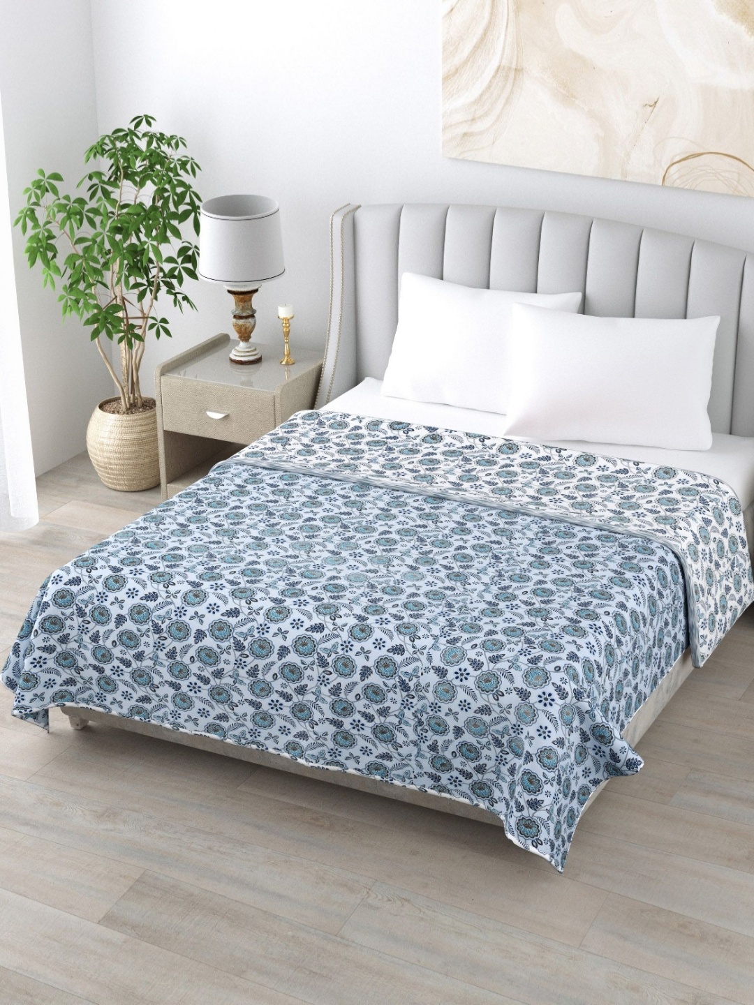 

ZAHYA White 150 GSM Pure Cotton Double Bed Dohar