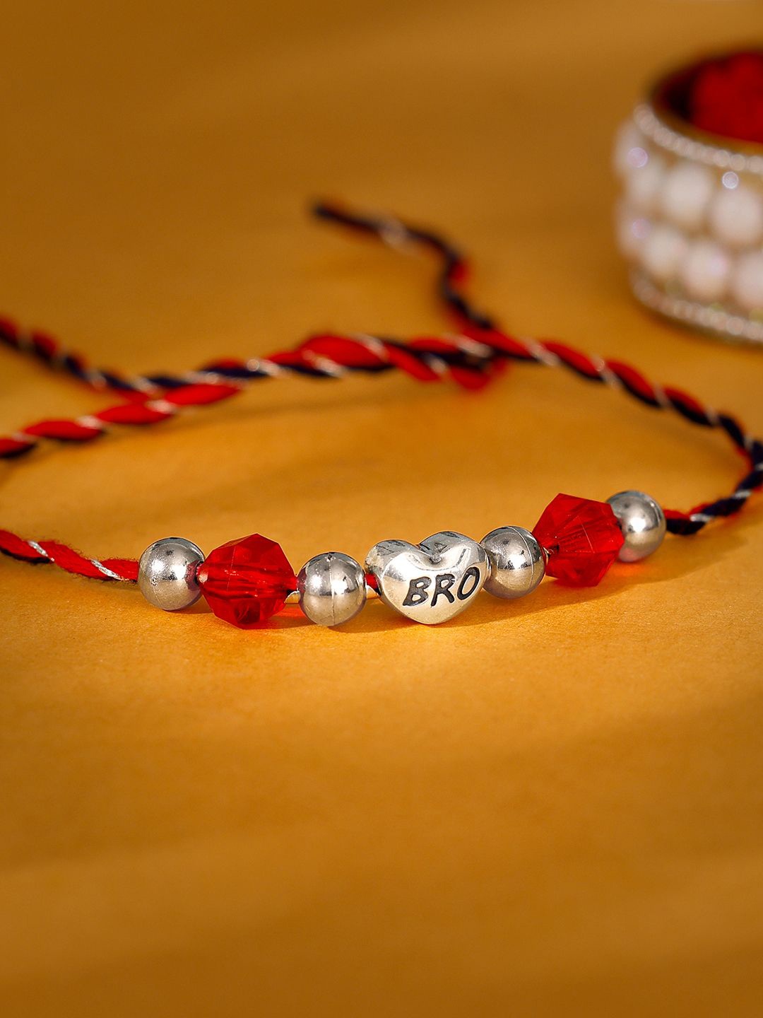 

GIVA 925 Silver Bro Love Thread Rakhi