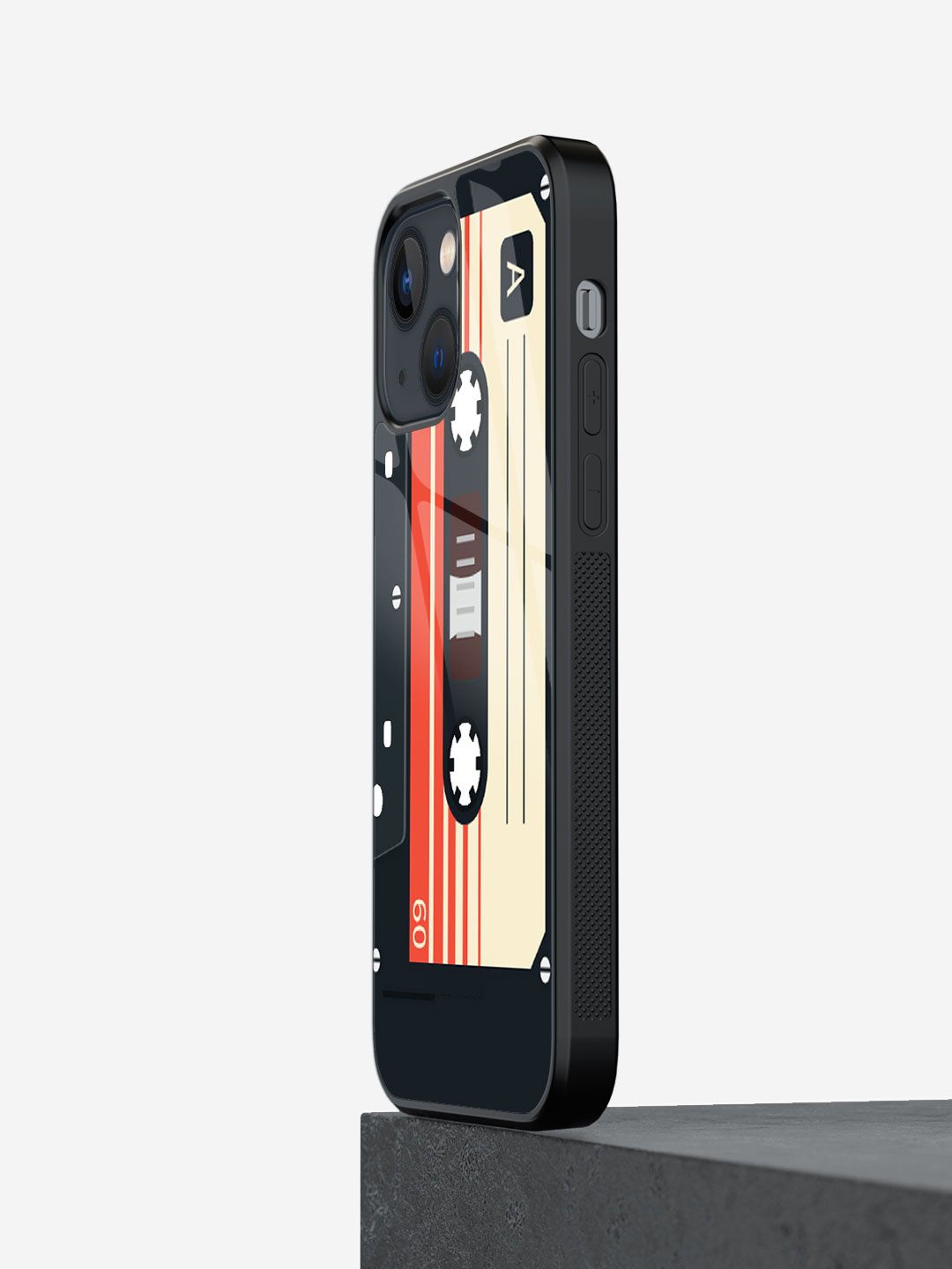 

macmerise Geometric Printed iPhone 13 Mini Back Case Mobile Accessories, Black