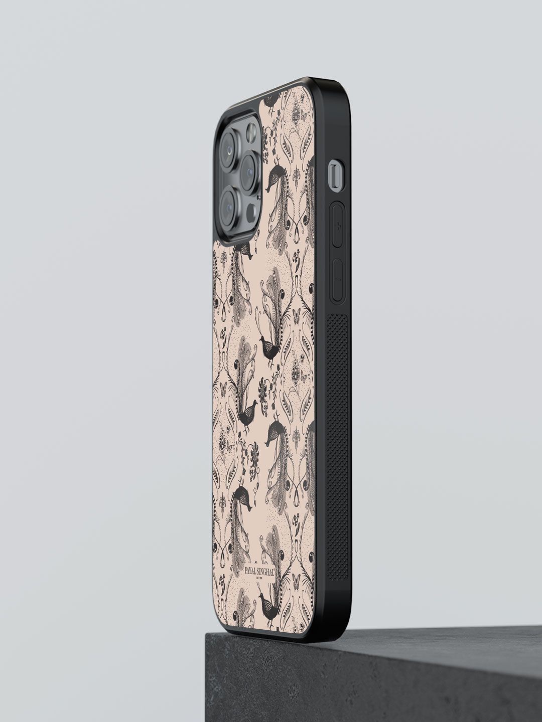 

macmerise Abstract Printed iPhone 13 Pro Max Back Case Mobile Accessories, Beige
