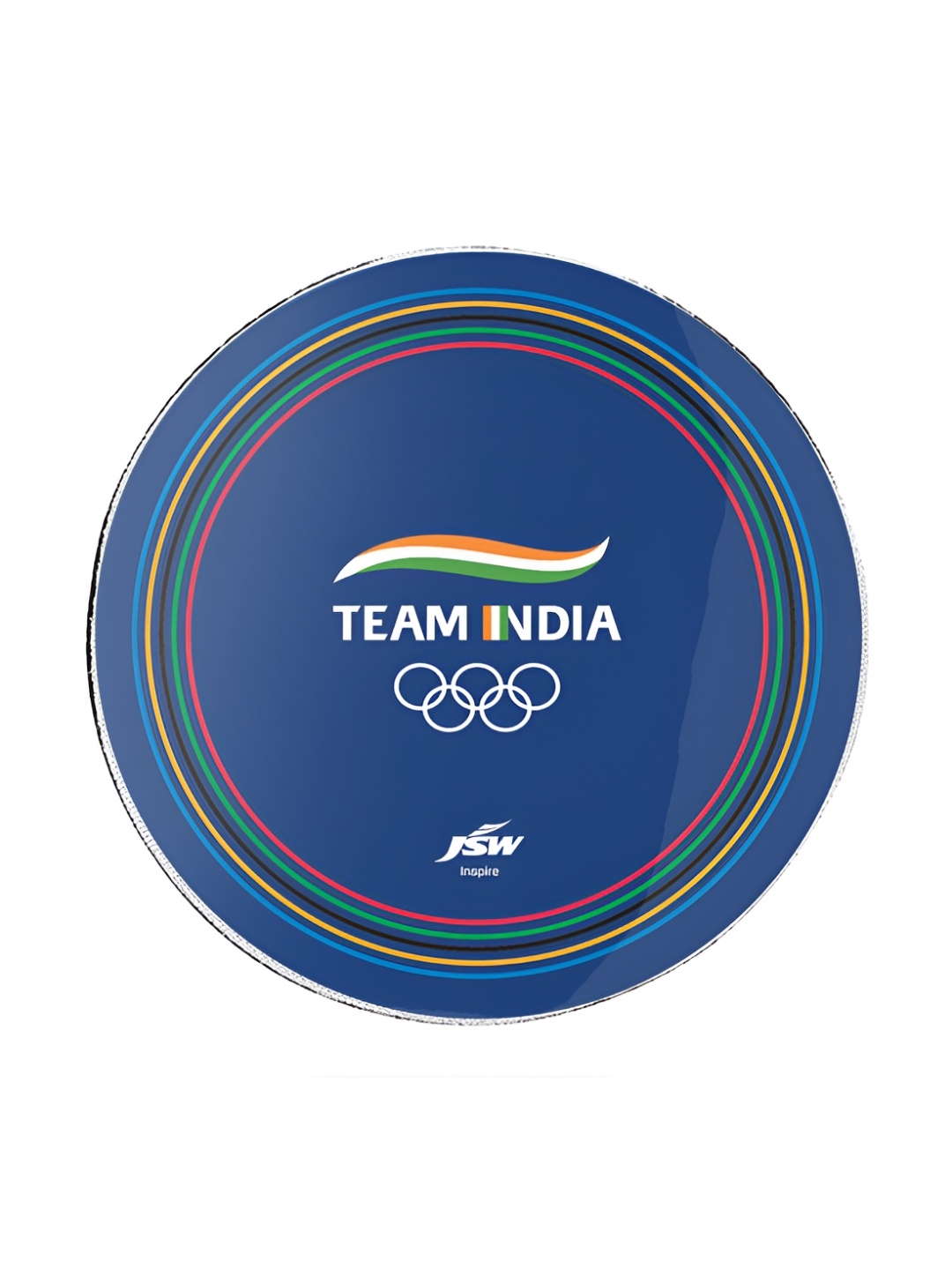 

FanCode White & Blue 4 Pieces Team India Tricolor Logo Printed Wooden Coasters