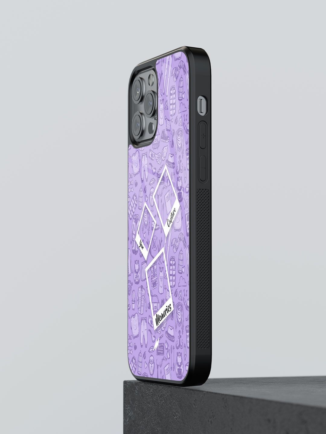 

macmerise Abstract Printed iPhone 13 Pro Max Back Case Mobile Accessories, Purple