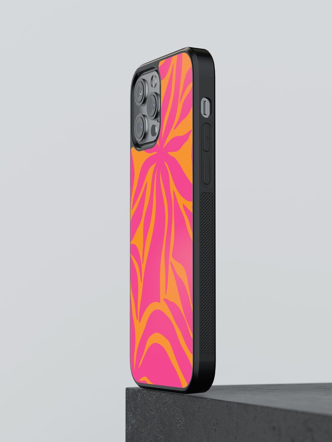 

macmerise Abstract Printed iPhone 13 Pro Back Case Mobile Accessories, Pink
