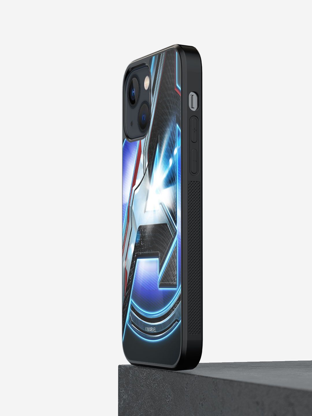

macmerise Superhero Printed iPhone 13 Back Case Mobile Accessories, Blue