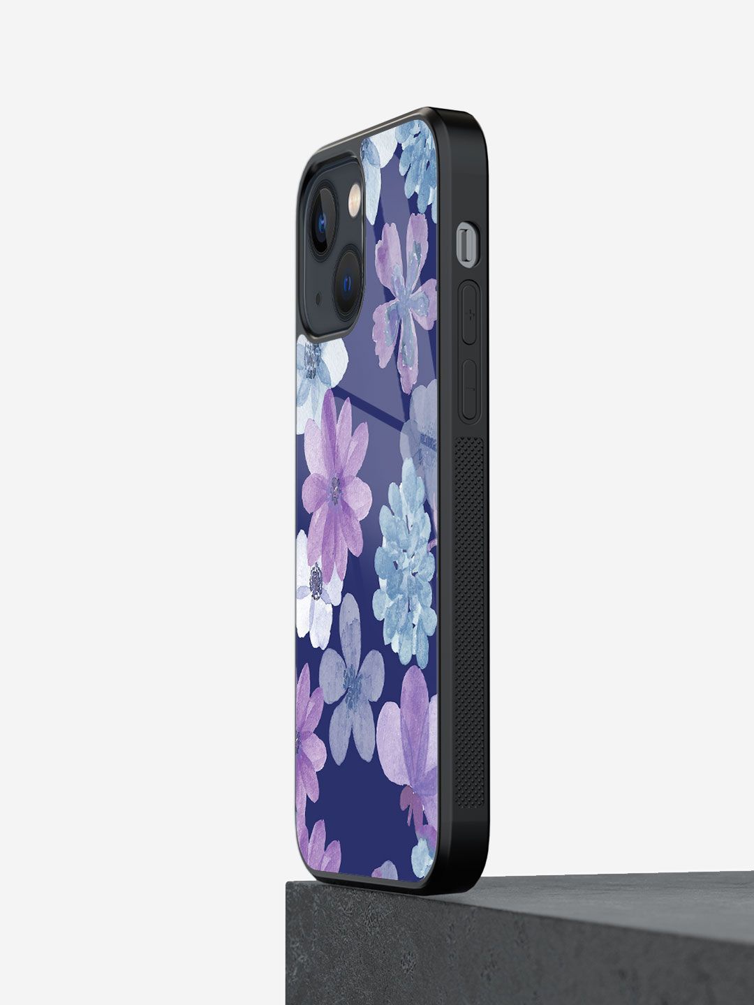 

macmerise Floral Printed iPhone 13 Back Case Mobile Accessories, Blue