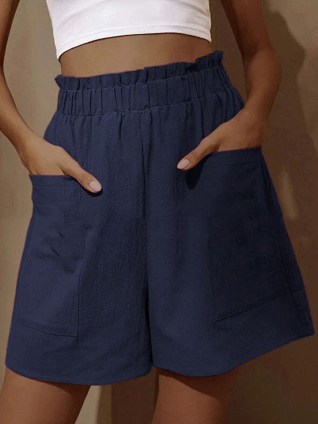 

StyleCast Women Relaxed Fit Shorts, Blue