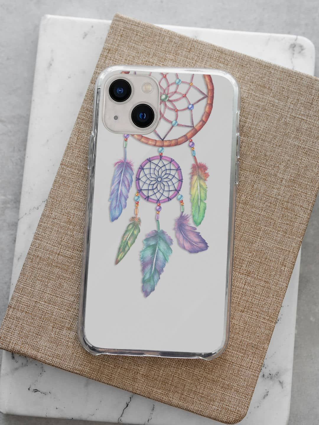 

macmerise Tropical Printed iPhone 13 Mini Back Case Mobile Accessories, White