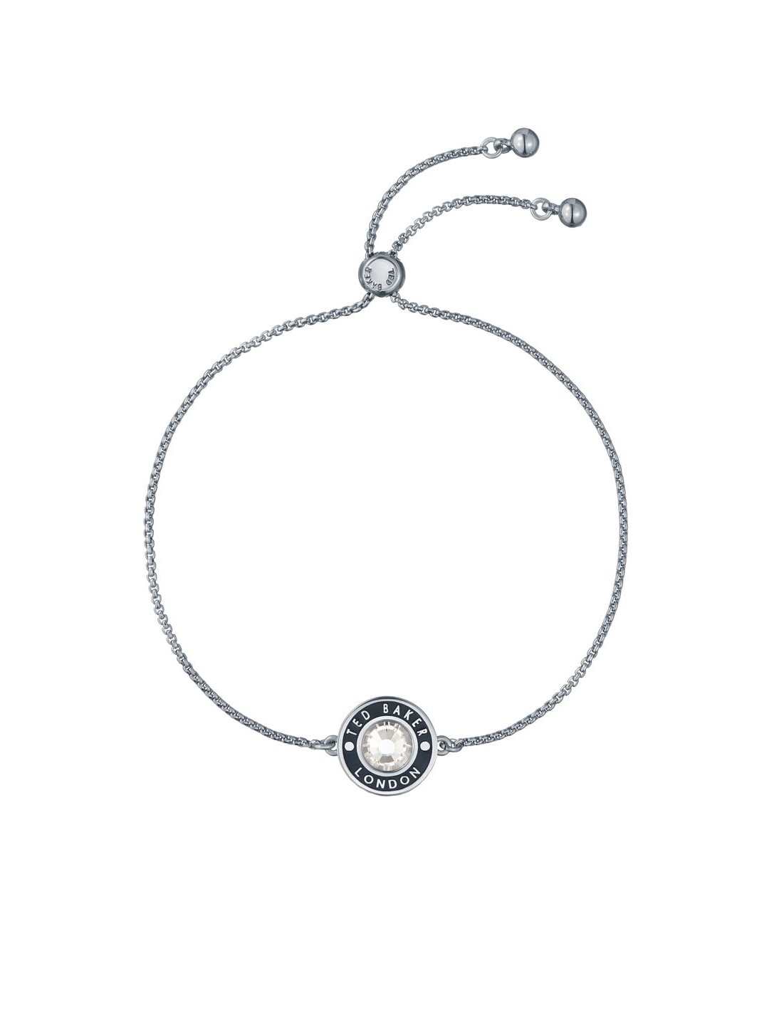 

Ted Baker Cherla Silver-Plated Crystals Studded Wraparound Button Adjustable Bracelet