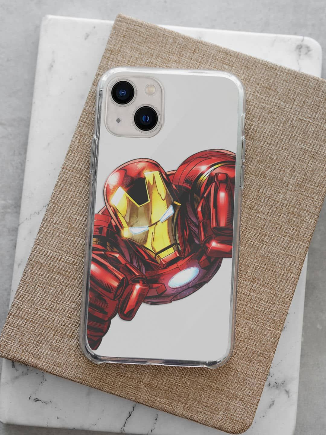 

macmerise Superhero Printed iPhone 13 Mini Back Case Mobile Accessories, White