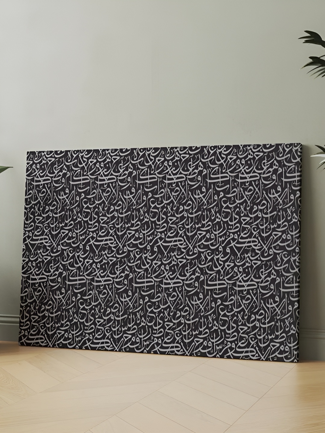 

CLAWCRAFTS Black & White Wooden Religious Wall Paintings