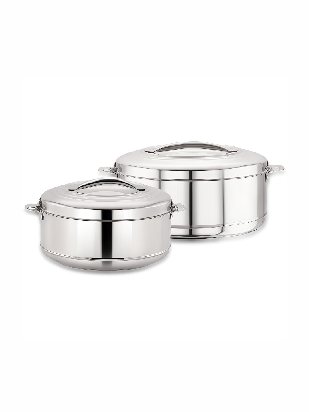 

MAGNUS Silver-Toned 2 Pieces Stainless Steel Casserole