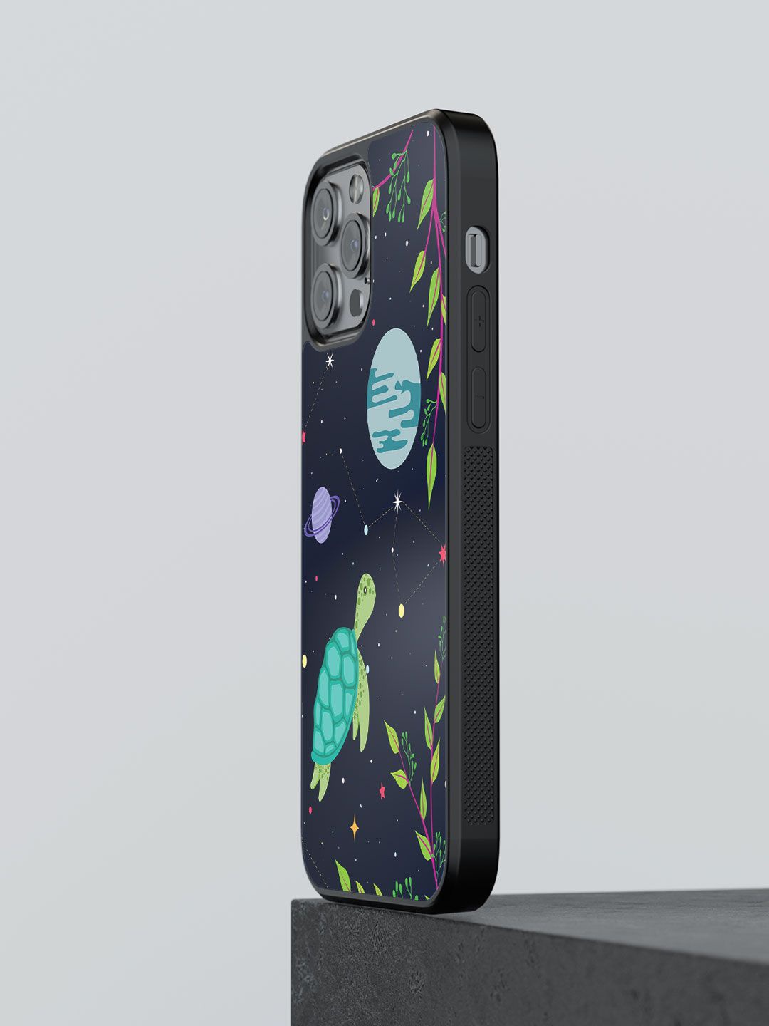

macmerise Quirky Printed iPhone 13 Pro Max Back Case Mobile Accessories, Black