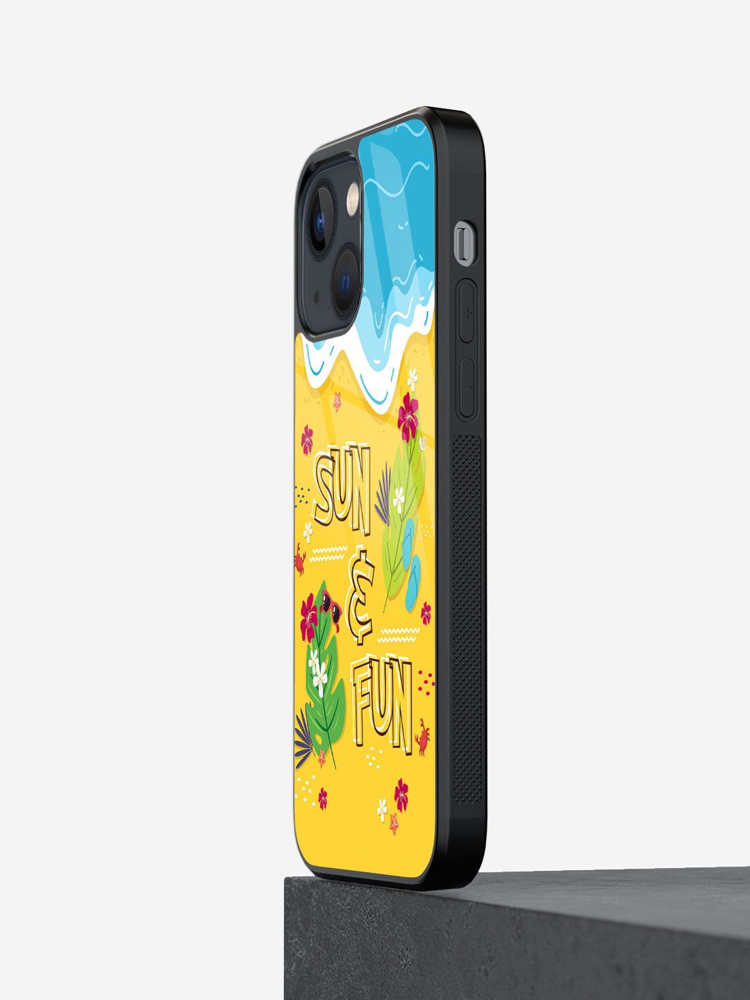 

macmerise Typography Printed iPhone 13 Mini Back Case Mobile Accessories, Yellow