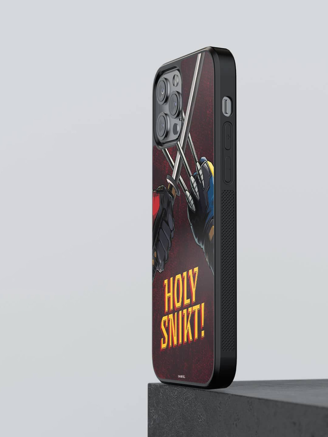 

macmerise Superhero Printed iPhone 13 Pro Max Back Case Mobile Accessories, Maroon