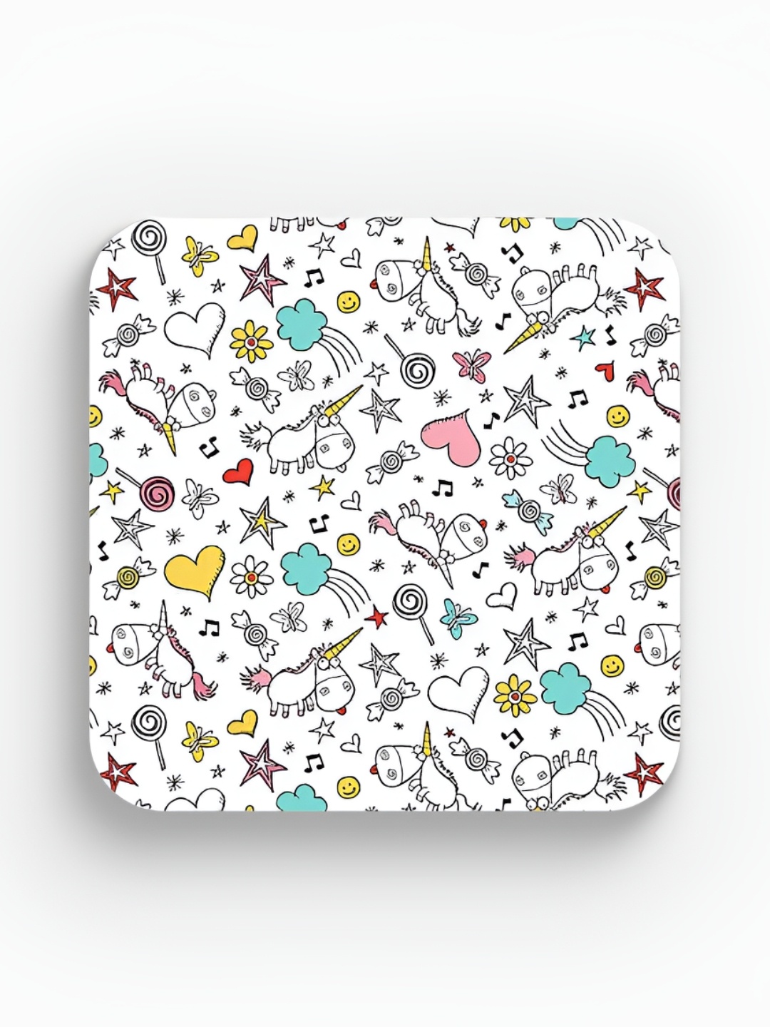 

macmerise White & Grey Square Wooden Coasters