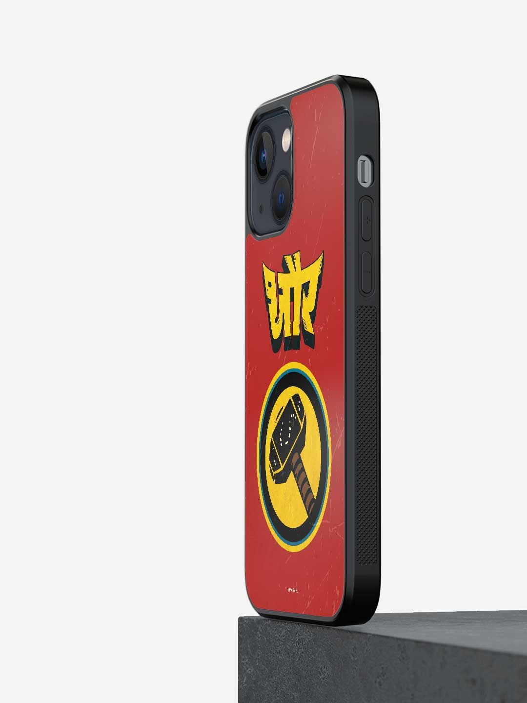

macmerise Superhero Printed iPhone 13 Mini Back Case Mobile Accessories, Red
