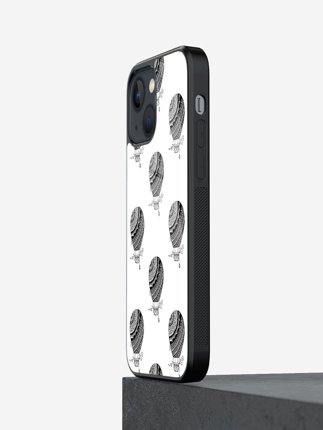 

macmerise Abstract Printed iPhone 13 Mini Back Case Mobile Accessories, White