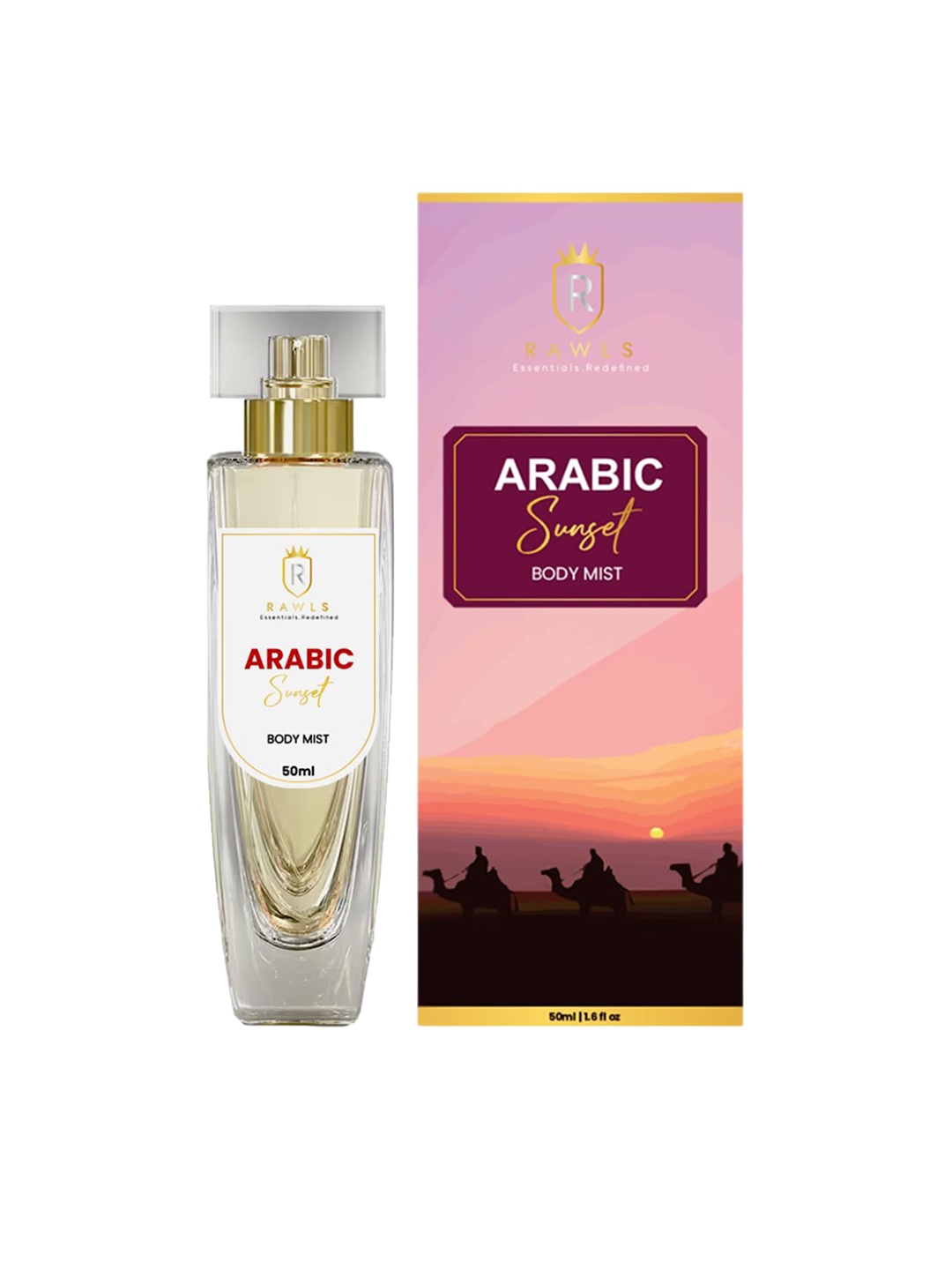 

RAWLS Arabic Sunset Body Mist-50ml, Transparent