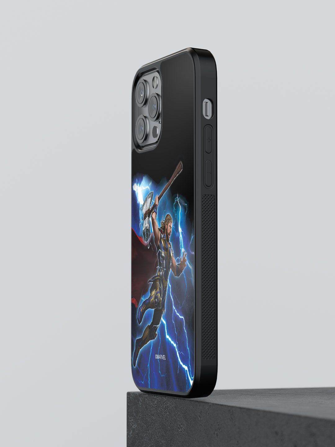 

macmerise Solid Printed iPhone 13 Pro Max Back Case Mobile Accessories, Blue