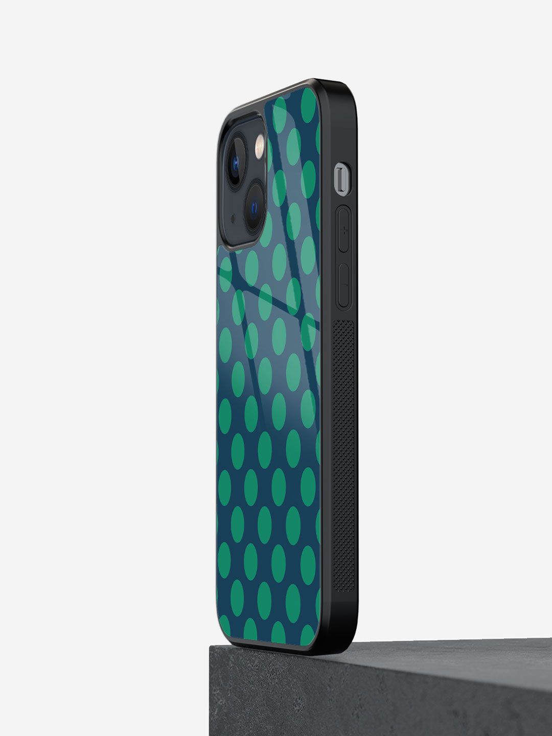 

macmerise Geometric Printed iPhone 13 Back Case Mobile Accessories, Sea green