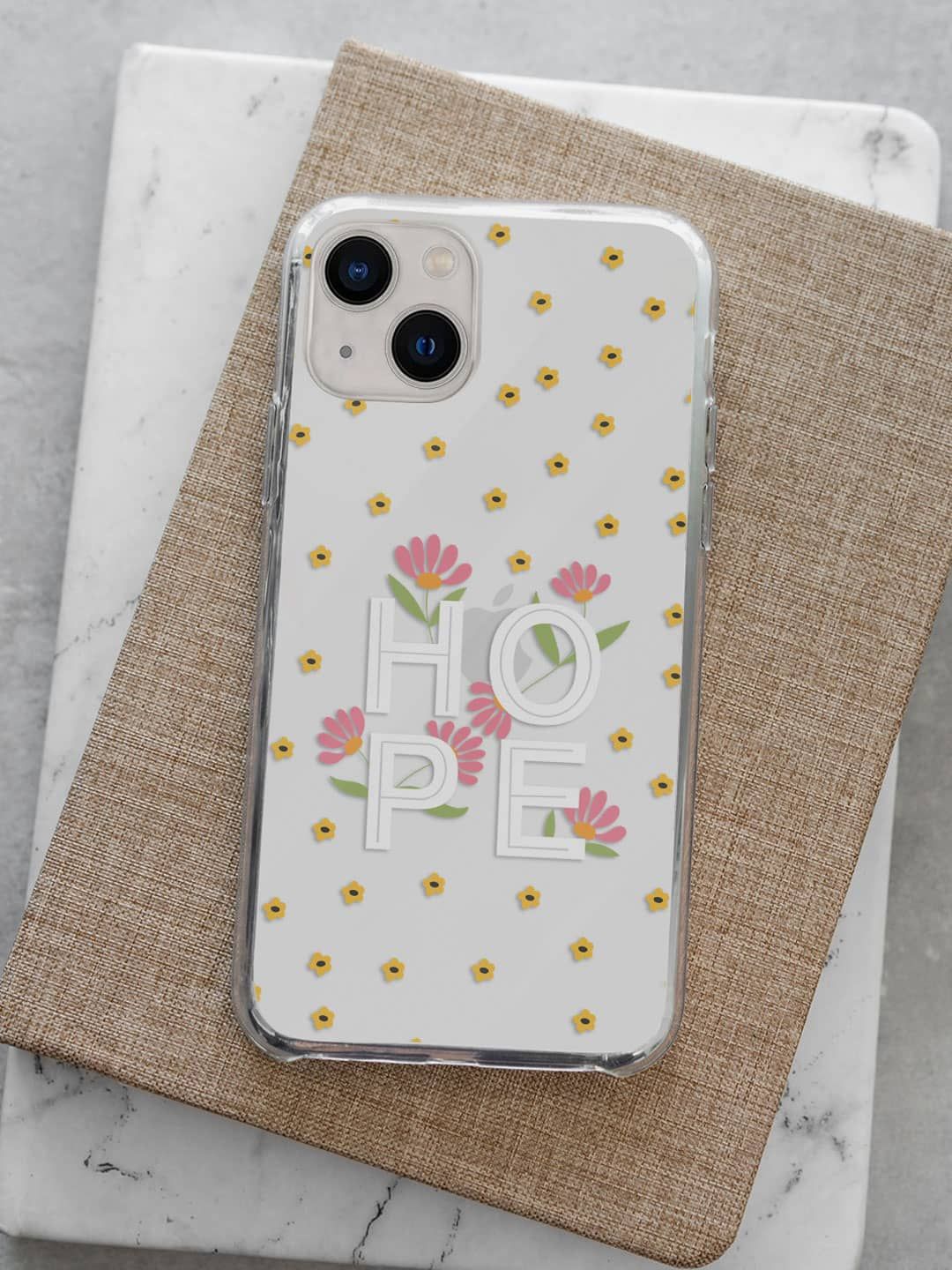 

macmerise Floral Printed iPhone 13 Mini Back Case Mobile Accessories, White