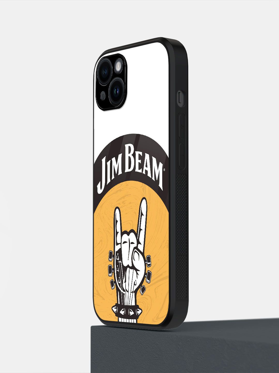

macmerise Cartoon Characters Printed iPhone 14 Plus Back Case Mobile Accessories, Beige