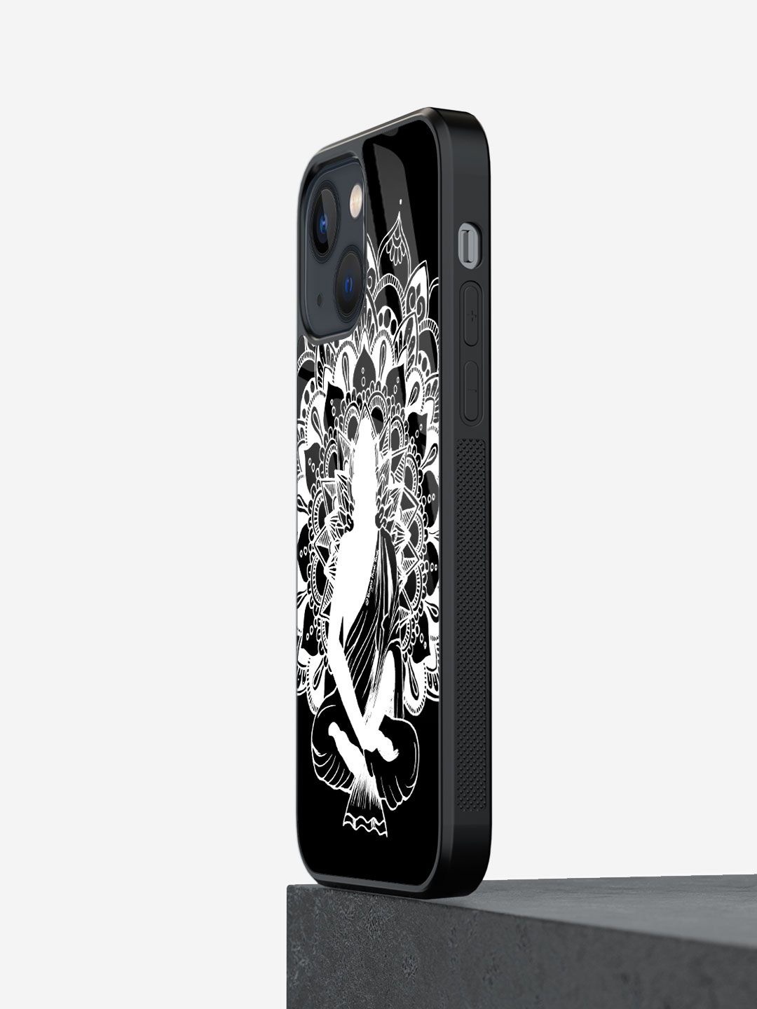 

macmerise Floral Printed iPhone 13 Mini Back Case Mobile Accessories, Black