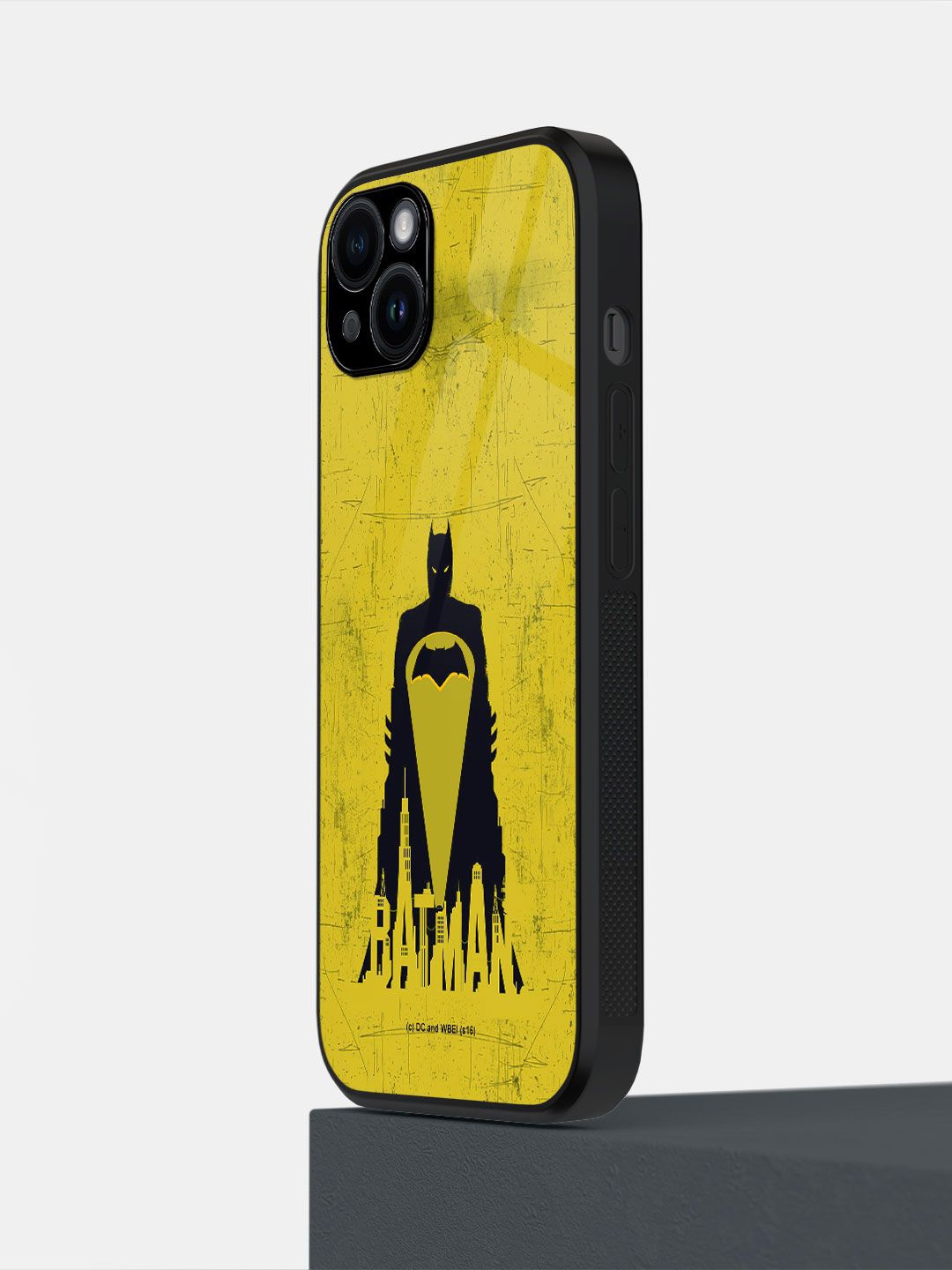 

macmerise Superhero Printed iPhone 14 Plus Back Case Mobile Accessories, Yellow