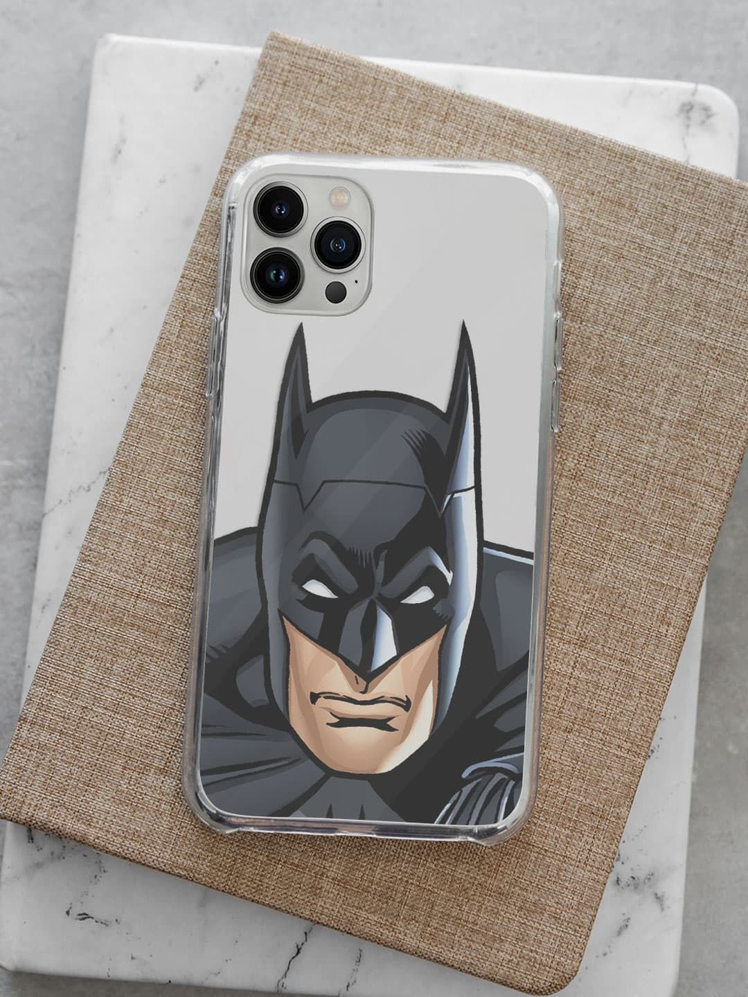 

macmerise Superhero Printed iPhone 13 Pro Back Case Mobile Accessories, Black