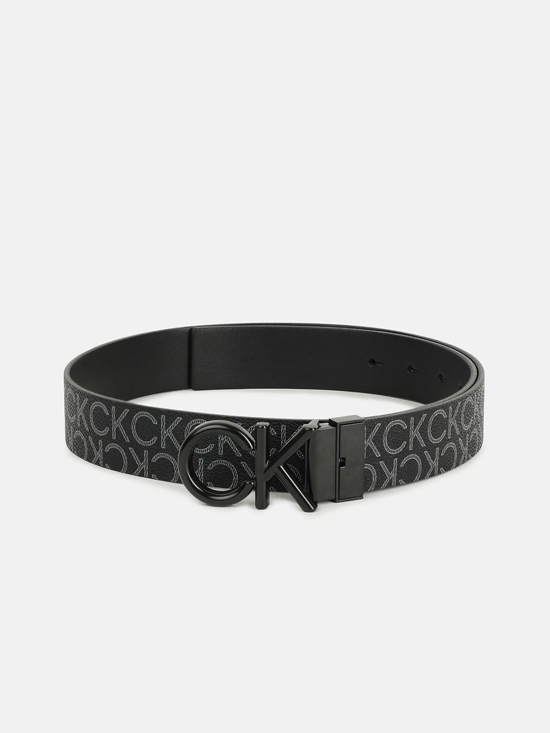 

Calvin Klein Men Textured Push Pin Casual Belt, Black