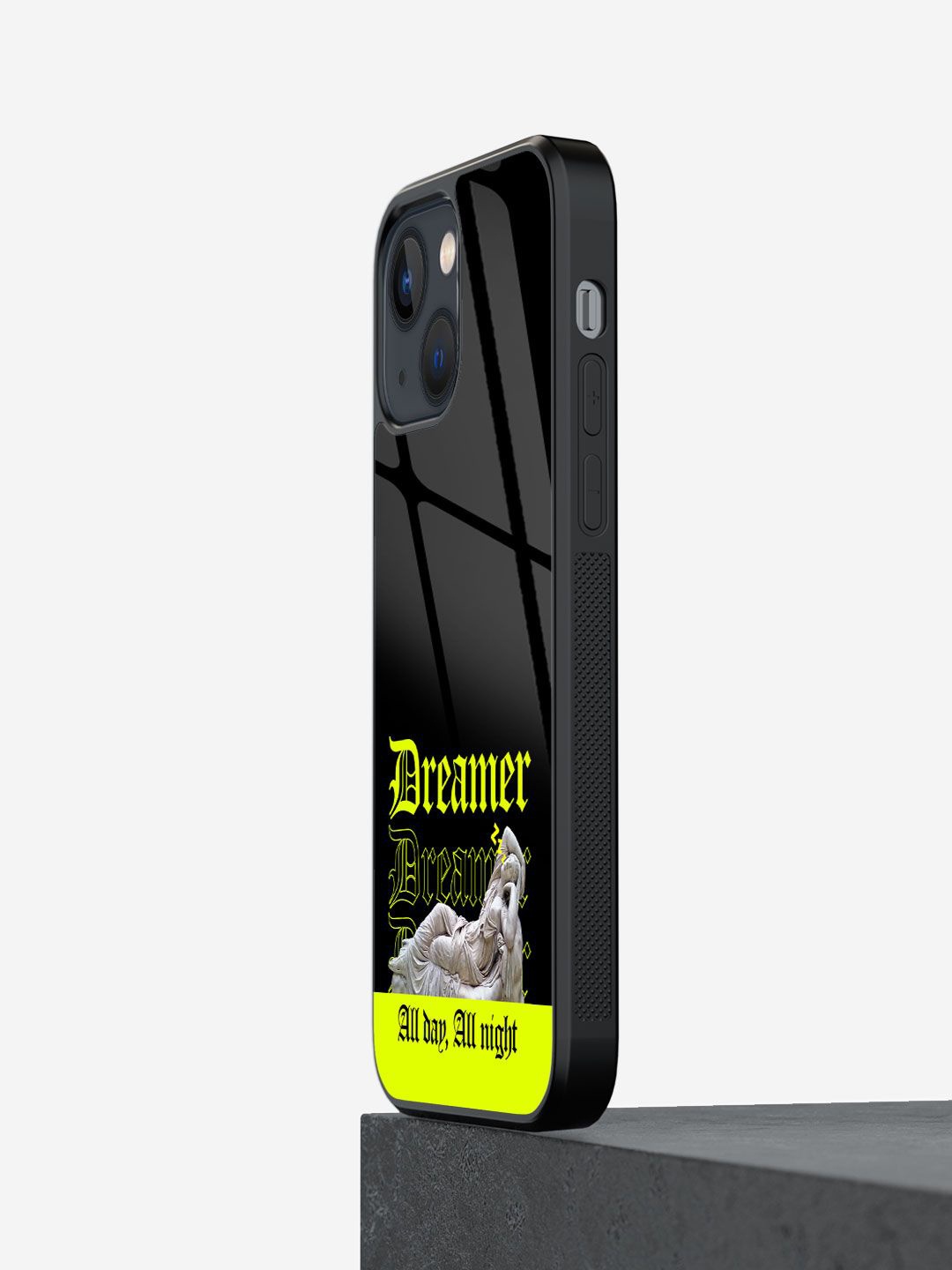 

macmerise Quirky Printed iPhone 13 Back Case Mobile Accessories, Black