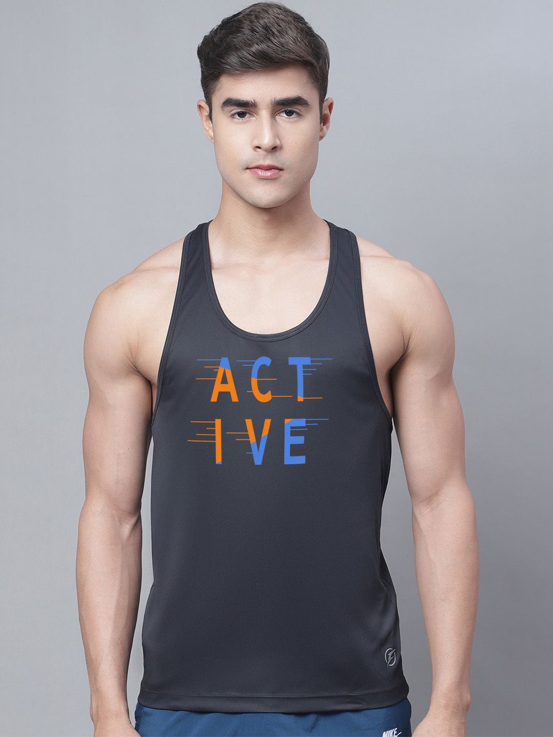 

Friskers Round Neck Sleeveless Innerwear Vests 260724MA642-1884-01, Black