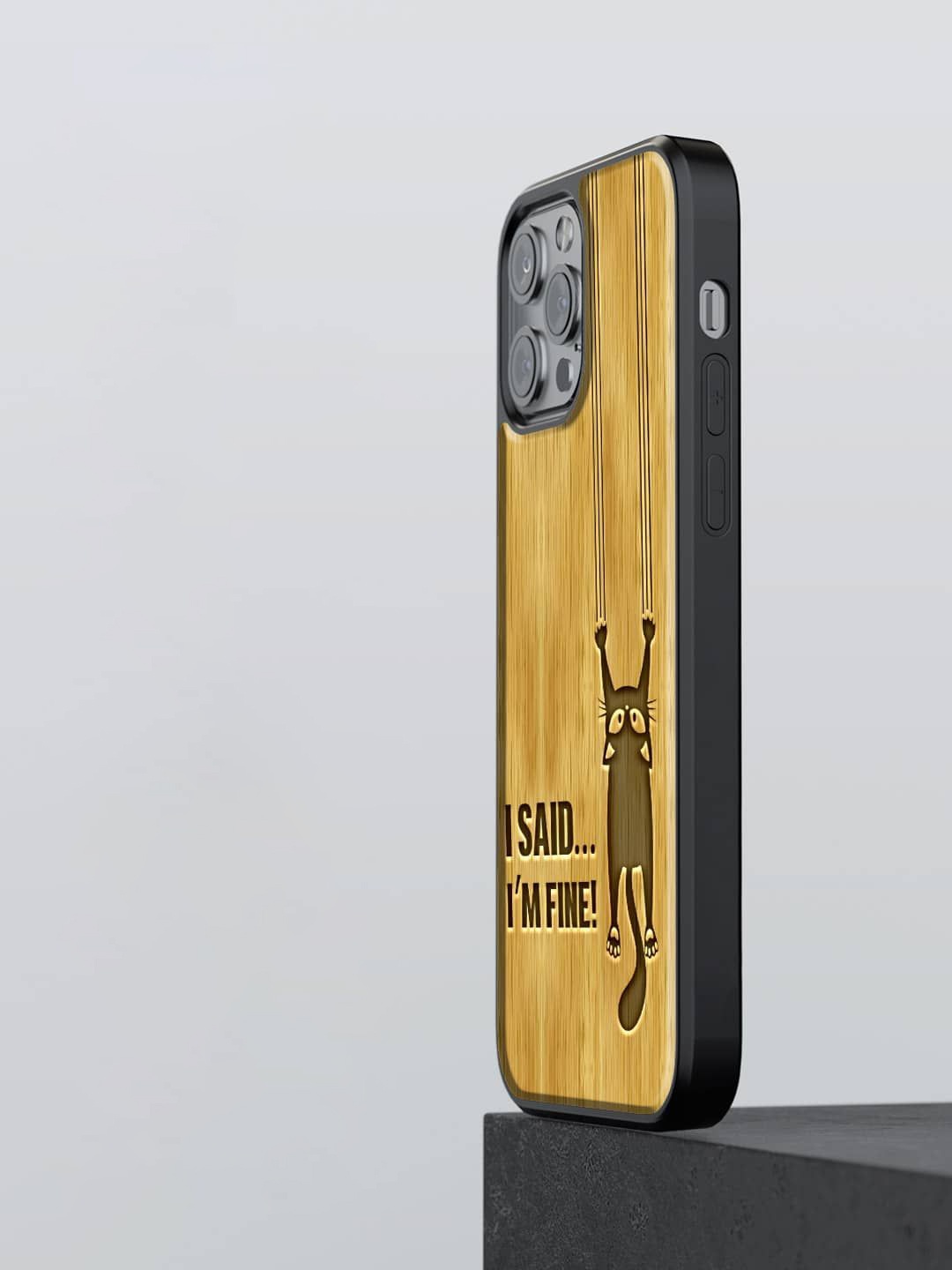 

macmerise Typography Printed iPhone 13 Pro Back Case Mobile Accessories, Beige